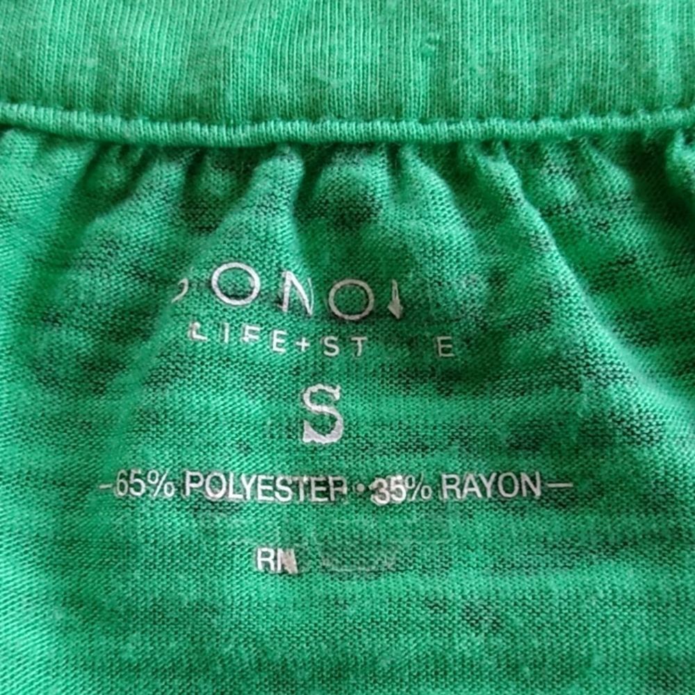 8/$20 Sonoma Size S Green Sleeveless T-shirt - Picture 5 of 5
